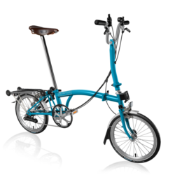 Brompton H type 6 speed-lagoon blue