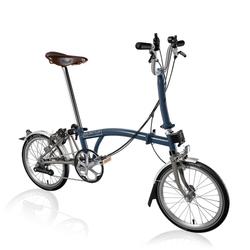 Brompton M type 6 speed Superlight -Tempest Blue